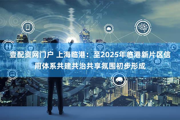 壹配资网门户 上海临港：至2025年临港新片区信用体系共建共治共享氛围初步形成