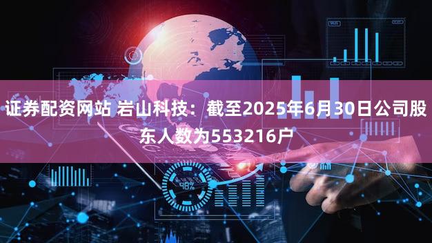 证券配资网站 岩山科技：截至2025年6月30日公司股东人数为553216户