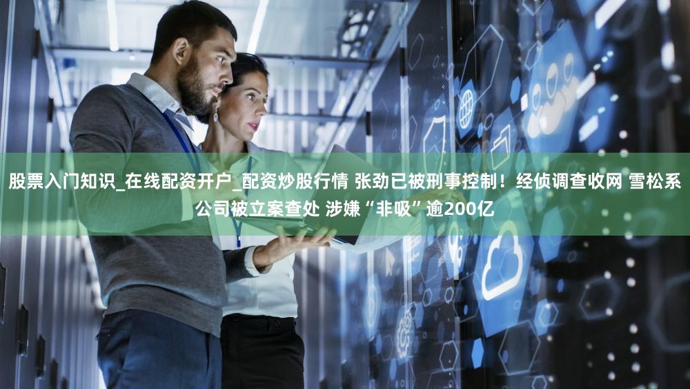 股票入门知识_在线配资开户_配资炒股行情 张劲已被刑事控制！经侦调查收网 雪松系公司被立案查处 涉嫌“非吸”逾200亿
