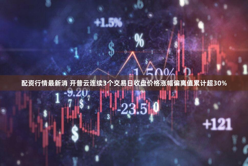 配资行情最新消 开普云连续3个交易日收盘价格涨幅偏离值累计超30%