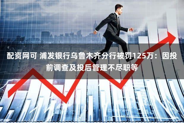 配资网可 浦发银行乌鲁木齐分行被罚125万：因投前调查及投后管理不尽职等