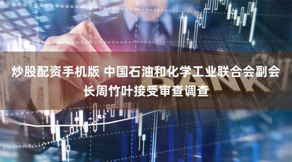 炒股配资手机版 中国石油和化学工业联合会副会长周竹叶接受审查调查