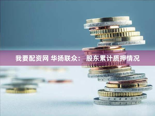 我要配资网 华扬联众： 股东累计质押情况