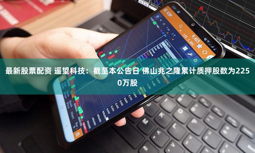 最新股票配资 遥望科技：截至本公告日 佛山兆之隆累计质押股数为2250万股