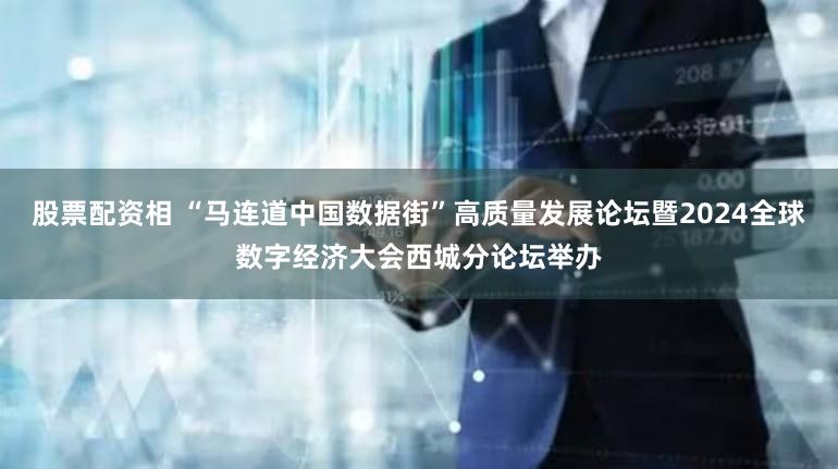 股票配资相 “马连道中国数据街”高质量发展论坛暨2024全球数字经济大会西城分论坛举办