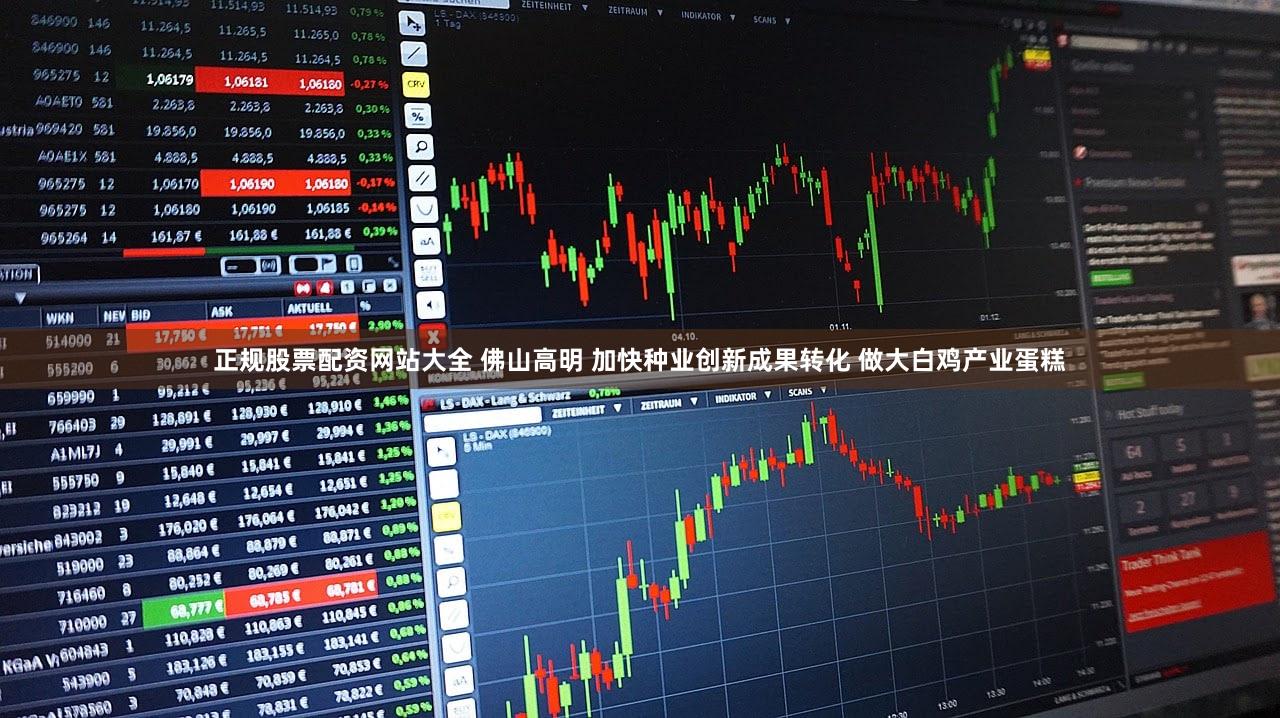 正规股票配资网站大全 佛山高明 加快种业创新成果转化 做大白鸡产业蛋糕